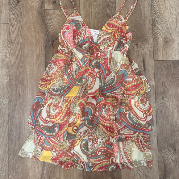 SANDS HARBOR WOVEN MINI DRESS Summer Dress Tired dress Paisley Dress - Picture 5 of 8